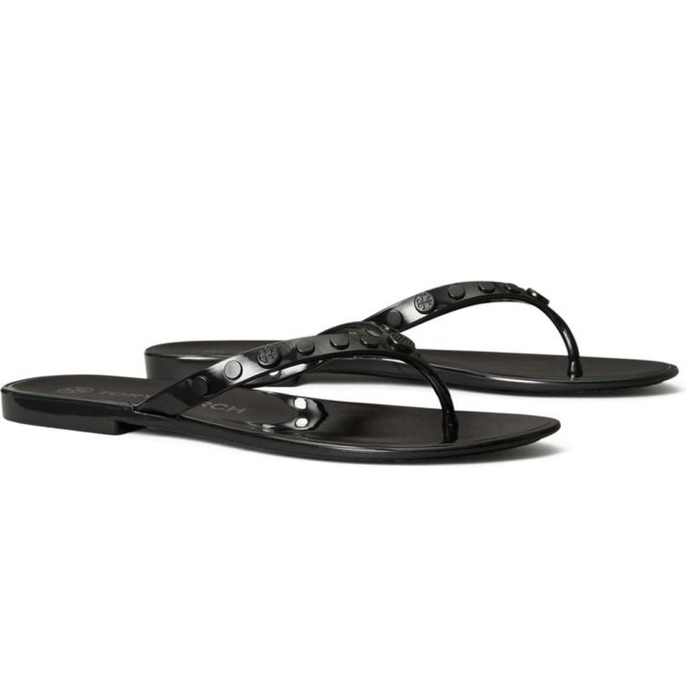 🔥🔥TORY BURCH Studded Jelly Flip Flop - Picture 1 of 17